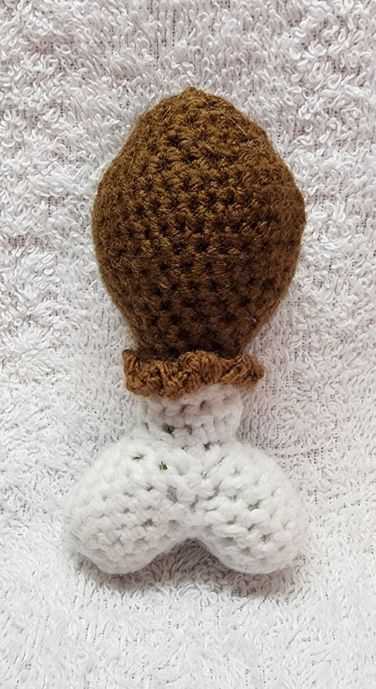 Large Crochet Chicken Leg